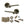 Senza Pari Darrio Door Handle Pack (Euro Lock Set - 2.5