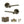 Senza Pari Darrio Door Handle Pack (Latch Set - 3