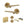Senza Pari Darrio Door Handle Pack (Bathroom Set - 2.5