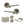 Senza Pari Darrio Door Handle Pack (3 Lever Lock Set - 3