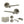 Senza Pari Darrio Door Handle Pack (Bathroom Set - 3