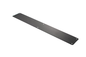 Atlantic Finger Plate Radius Corner Pre drilled with screws 1200mm x 150mm - Matt Black