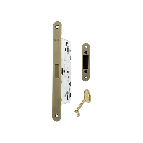 AGB Polaris 2XT Magnetic Key Sashlock 50mm backset - Antique Brass