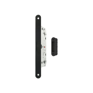 AGB Polaris 2XT Magnetic Bathroom Lock 50mm backset with strike plates for ALU doors - Matt Black