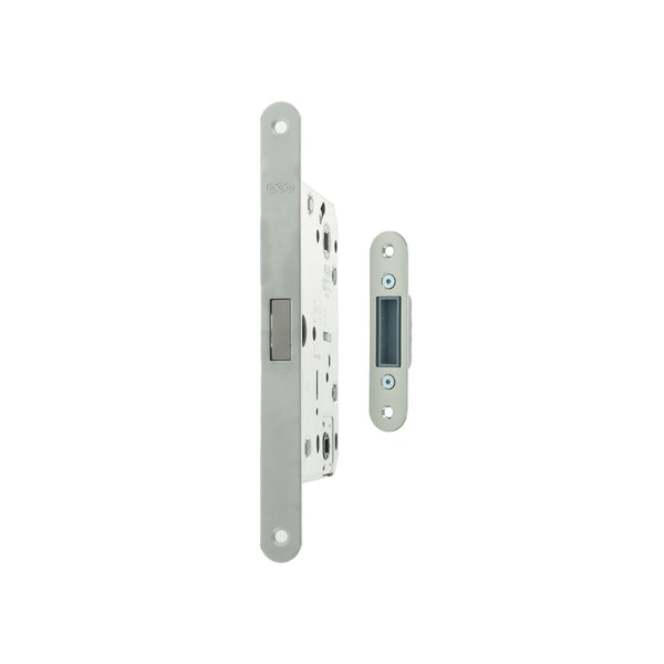 AGB Polaris 2XT Magnetic Bathroom Lock 50mm backset - Satin Chrome