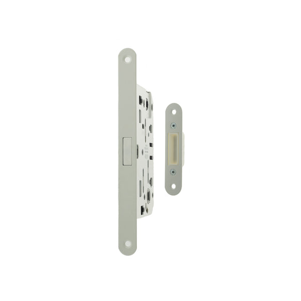 AGB Polaris 2XT Magnetic Bathroom Lock 50mm backset - White