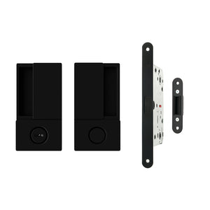 AGB Wave Flush Door Handle & Bathroom Lock Set by Atlantic Hardware