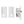 AGB Wave Flush Pocket Door Handle & Euro Profile Lock - White - Default