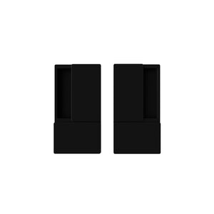 AGB Wave Flush Pocket Door Handle Set by Atlantic Hardware