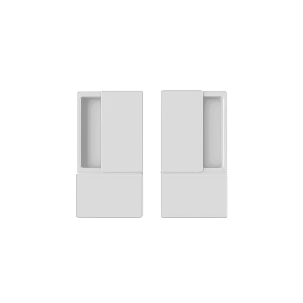 AGB Wave Flush Pocket Door Handle Set by Atlantic Hardware