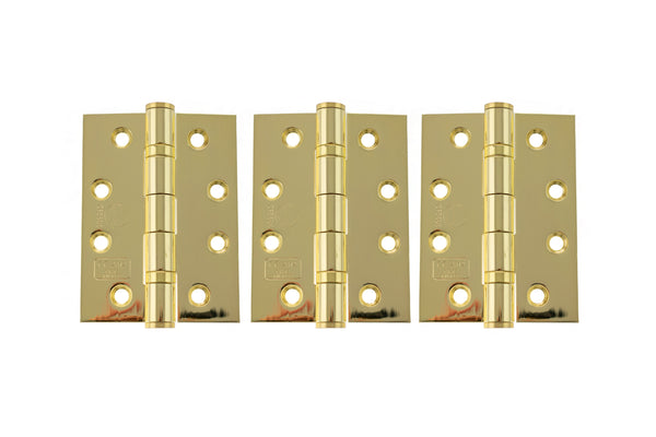 Atlantic Ball Bearing Hinges Grade 13 Fire Rated 4" x 3" x 3mm set of 3 by Atlantic Hardware
