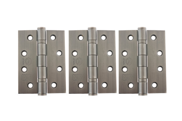 Atlantic Ball Bearing Hinges Grade 13 Fire Rated 4" x 3" x 3mm set of 3 by Atlantic Hardware