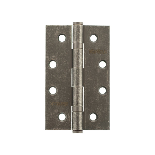 Atlantic Slim Knuckle Ball Bearing Hinges 4" x 2.5" x 2.5mm - Distressed Silver