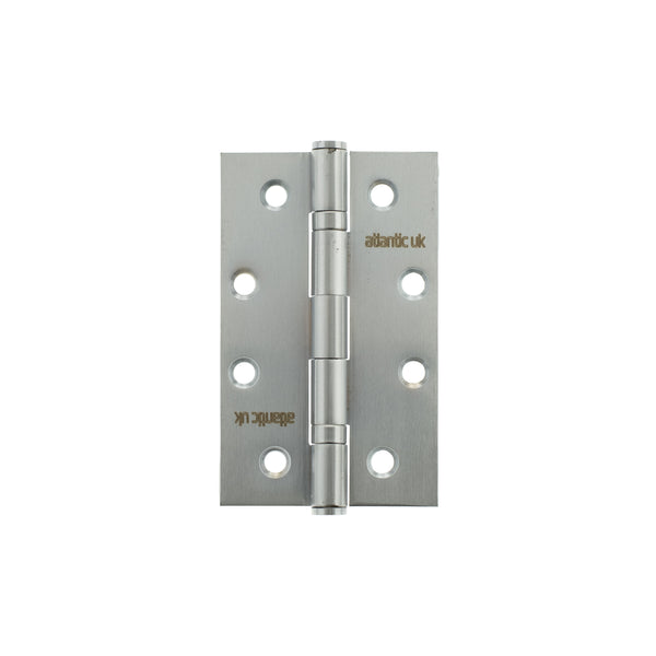 Atlantic Slim Knuckle Ball Bearing Hinges 4" x 2.5" x 2.5mm - Satin Chrome