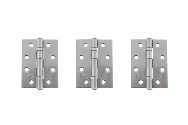 Atlantic Ball Bearing Hinges Grade 11 Fire Rated 4" x 3" x 2.5mm set of 3 by Atlantic Hardware