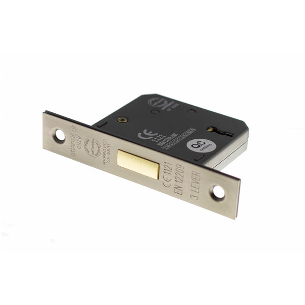 Atlantic 3 Lever Key Deadlock [CE] Keyed Alike 3" - Matt Gun Metal