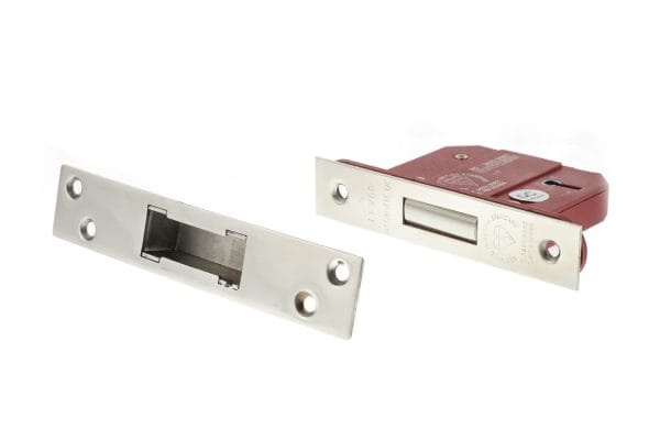Atlantic 5 Lever Key Deadlock [BS] Keyed Alike 2.5" - Polished Chrome