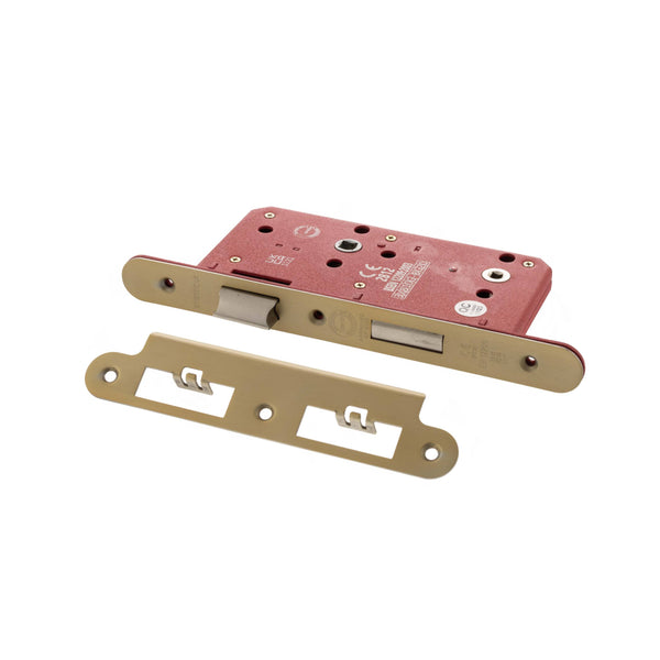 Atlantic DIN Radius Bathroom Lock Double Turn 60mm backset by Atlantic Hardware