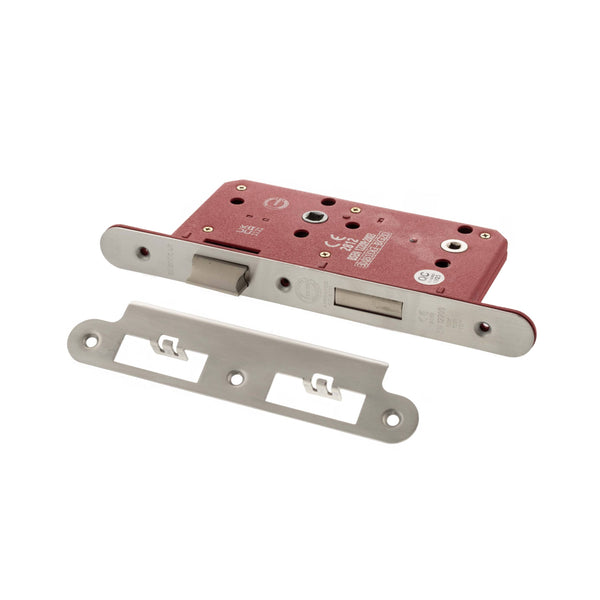 Atlantic DIN Radius Bathroom Lock Double Turn 60mm backset by Atlantic Hardware