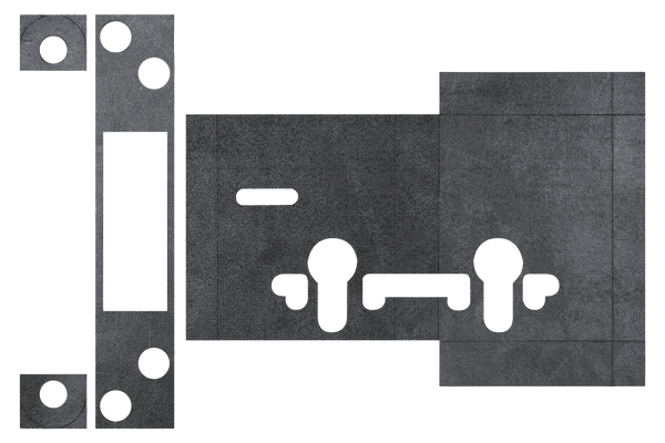 Atlantic Deadlock - Euro & 5LK Intumescent Lock Kit FD30 0.8mm by Atlantic Hardware