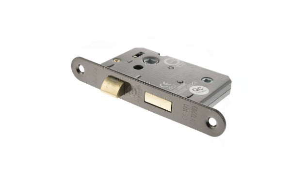 Atlantic Radius Corner Bathroom Lock [CE] by Atlantic Hardware