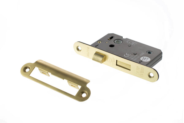 Atlantic Radius Corner Bathroom Lock [CE] by Atlantic Hardware