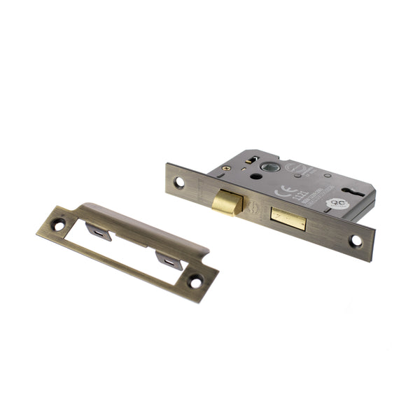 Atlantic 3 Lever Key Sashlock [CE] Keyed Alike - Antique Brass