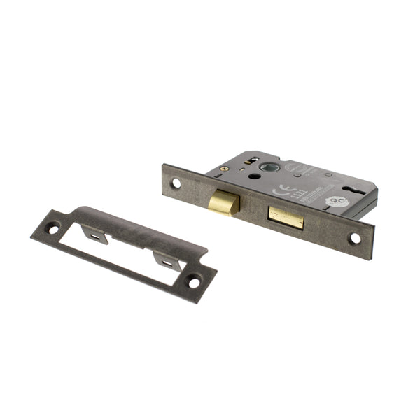 Atlantic 3 Lever Key Sashlock [CE] Keyed Alike - Distressed Silver