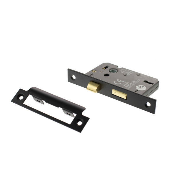 Atlantic 3 Lever Key Sashlock [CE] Keyed Alike - Matt Black