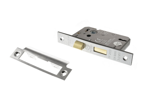 Atlantic 3 Lever Key Sashlock [CE] Keyed Alike - Polished Chrome