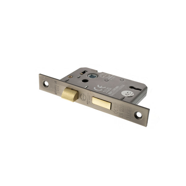 Atlantic 3 Lever Key Sashlock [CE] Keyed Alike 3" - Matt Gun Metal