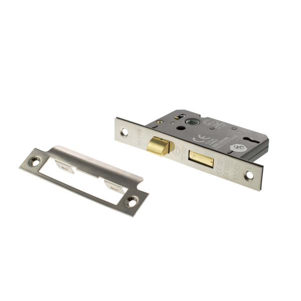 Atlantic 3 Lever Key Sashlock [CE] Keyed Alike 3" - Polished Nickel