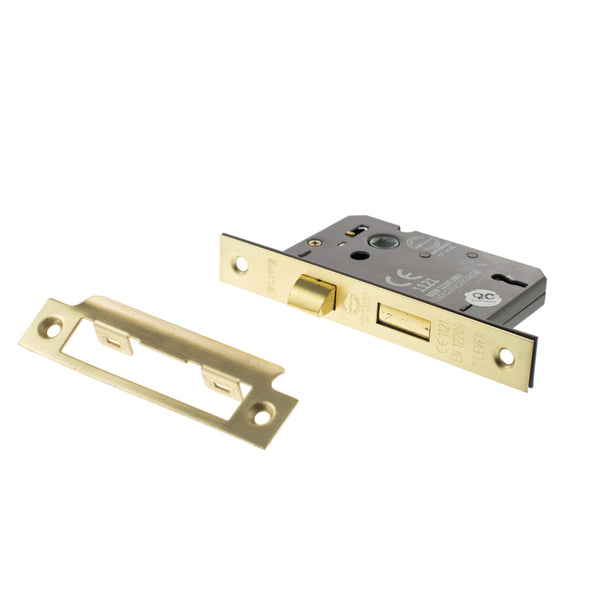 Atlantic 3 Lever Key Sashlock [CE] Keyed Alike 3" - Satin Brass