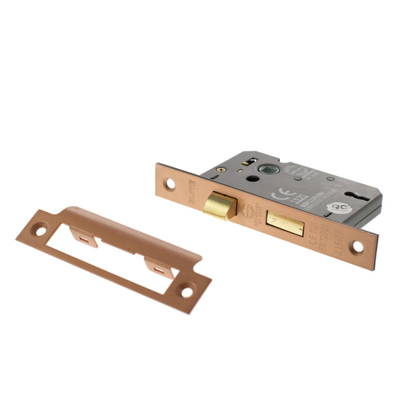 Atlantic 3 Lever Key Sashlock [CE] Keyed Alike 3" - Urban Satin Copper