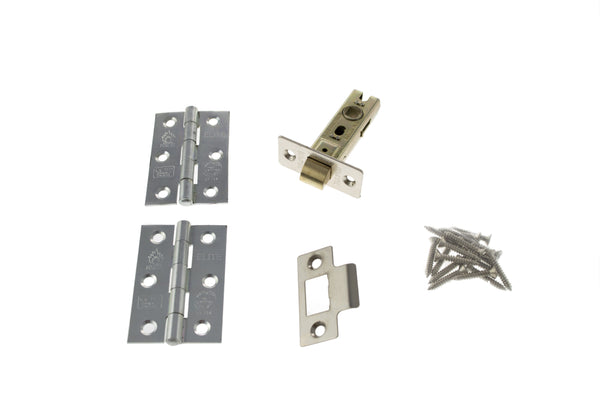 Atlantic Latch Pack [CE] 2.5" (Latch x1) + 3"x2" (Hinge x2) by Atlantic Hardware