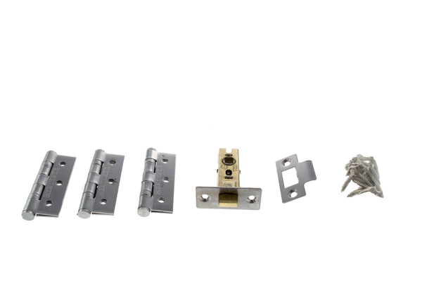Atlantic Latch Pack [CE] 2.5" (Latch x1) + 3"x2" (Hinge x3) by Atlantic Hardware