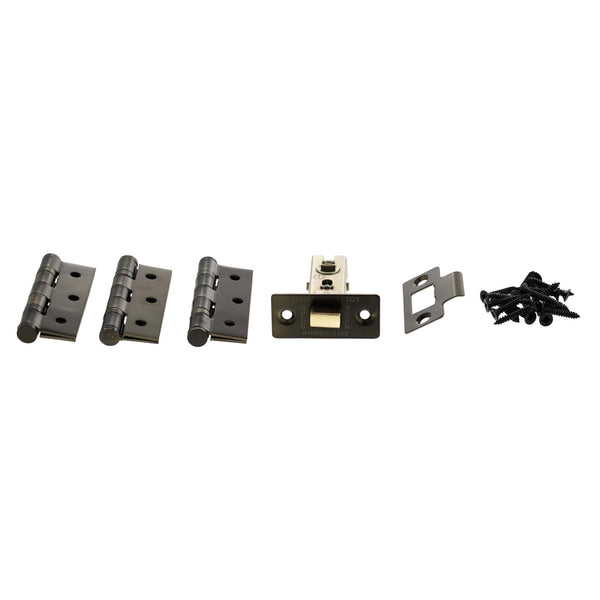 Atlantic Latch Pack [CE] 2.5" (Latch x1) + 3"x2" (Hinge x3) - Urban Dark Bronze