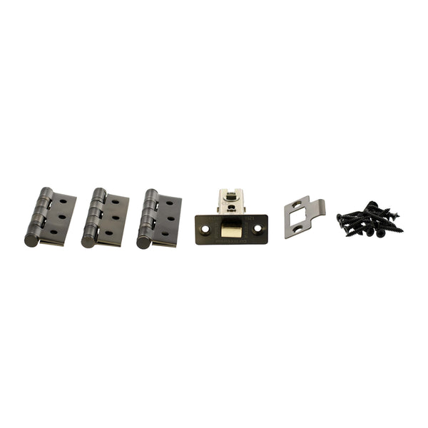Atlantic Latch Pack [CE] 3" (Latch x1) + 3"x2" (Hinge x3) - Urban Dark Bronze
