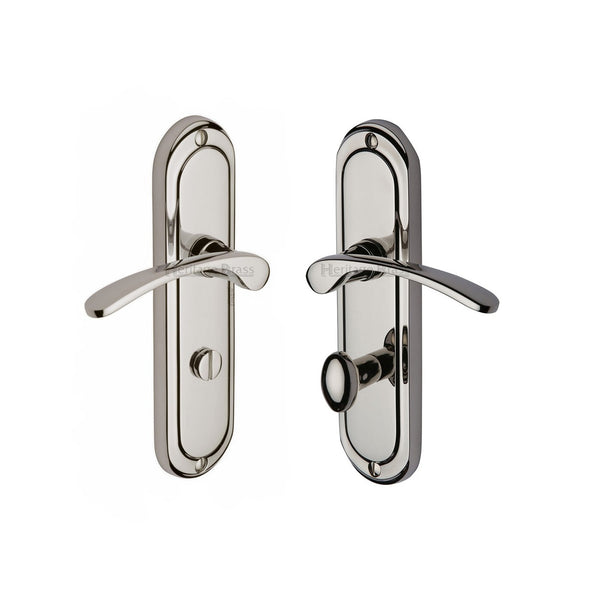 Ambassador Door Handle on Plate by M Marcus - Heritage Brass