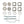 Atlantic Mitred Pull Handle Back to Back Fixing Kit 19mm by Atlantic Hardware