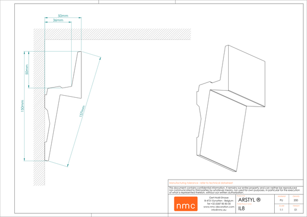 Noel & Marquet, IL8 ARSTYL® 2m Coving Lighting Solution, Cornice Moulding, Cornice Moulding, il8, LED, Lighting Solutions