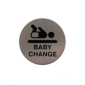 Atlantic Baby Change Disc Sign 3M Adhesive 75mm by Atlantic Hardware