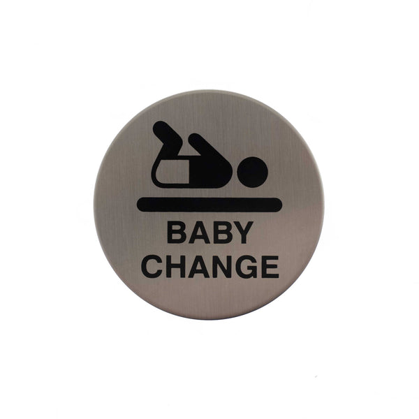 Atlantic Baby Change Disc Sign 3M Adhesive 75mm by Atlantic Hardware