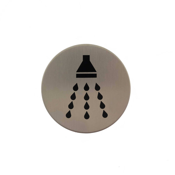 Atlantic Shower Disc Sign 3M Adhesive 75mm by Atlantic Hardware