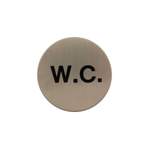 Atlantic WC Disc Sign 3M Adhesive 75mm by Atlantic Hardware