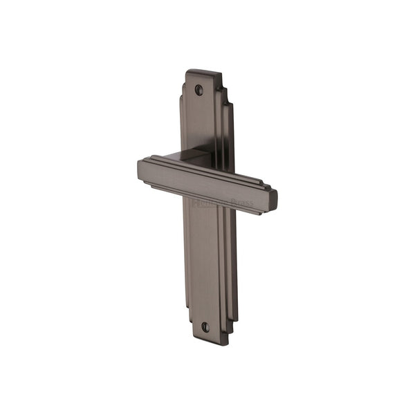 Astoria Door Handle on Plate by M Marcus - Heritage Brass