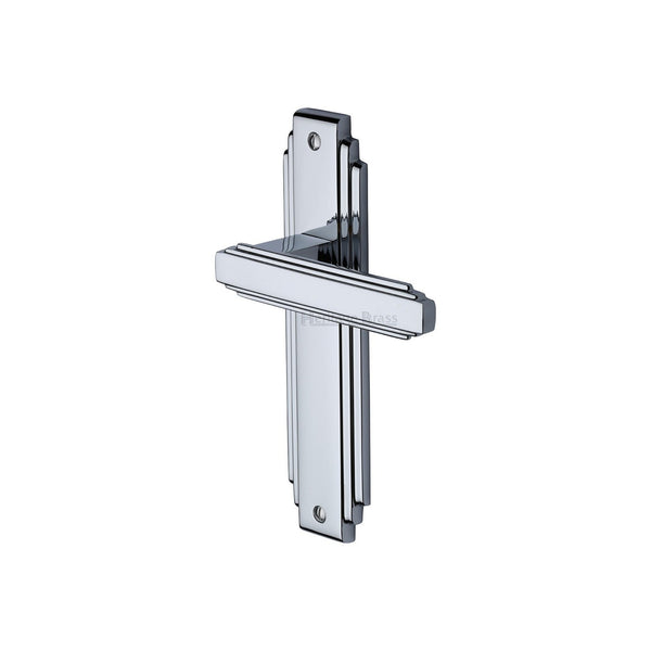 Astoria Door Handle on Plate by M Marcus - Heritage Brass