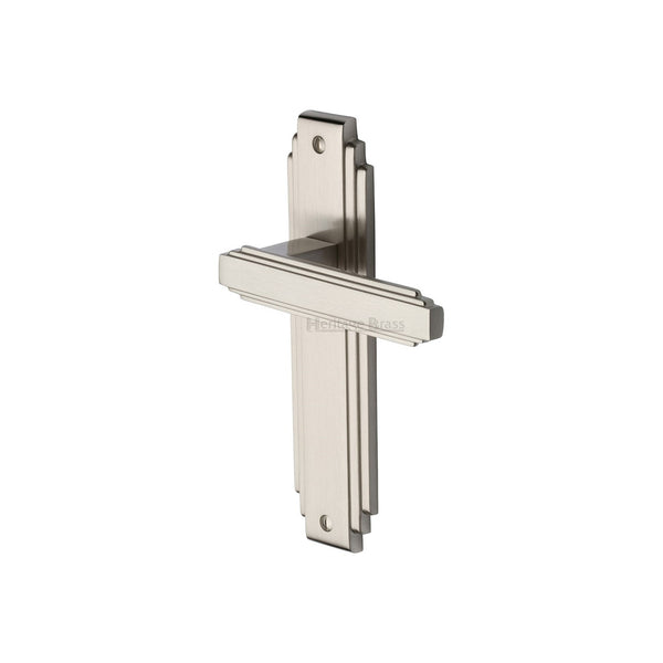 Astoria Door Handle on Plate by M Marcus - Heritage Brass