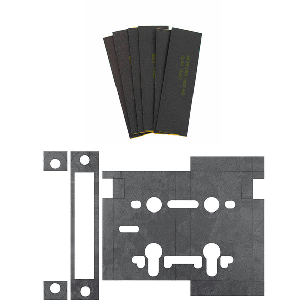 Atlantic Bathroom Lock & 3" x 2" Hinge Pads Intumescent kit FD60 by Atlantic Hardware