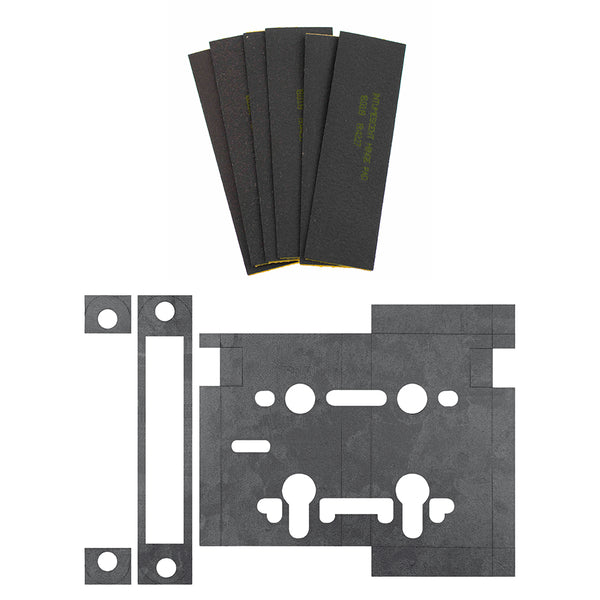 Atlantic Bathroom Lock & 4" x 3" Hinge Pads Intumescent kit FD60 by Atlantic Hardware
